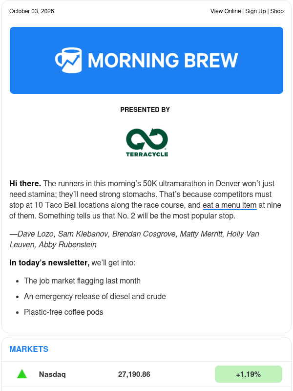 Newsletter preview: ☕ Slow growing