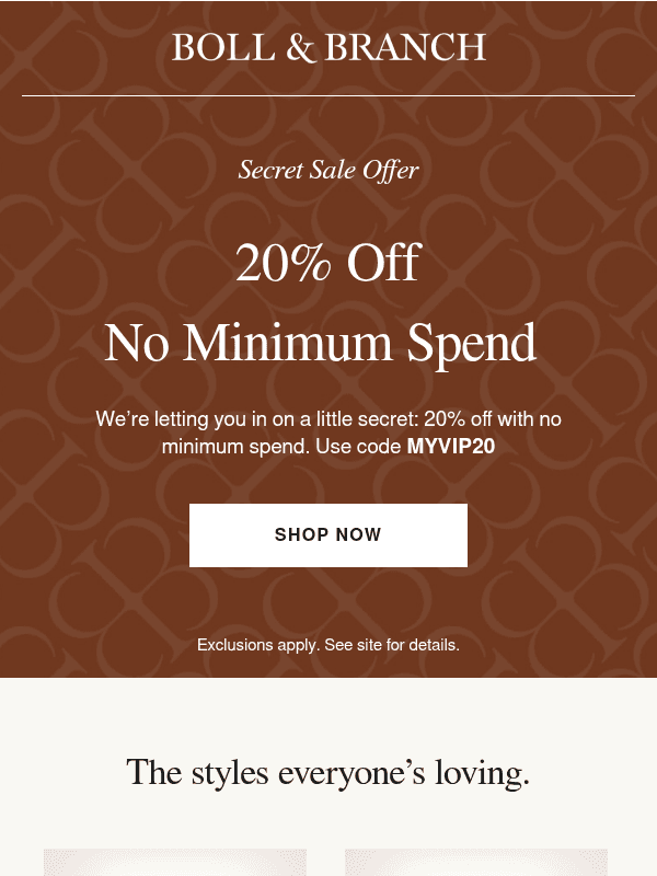 Newsletter preview: The sale offer no one else is getting →