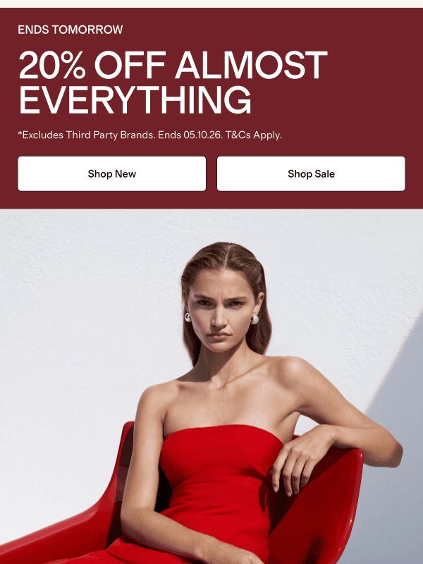 Newsletter preview: Your $20 Reward Expires Today