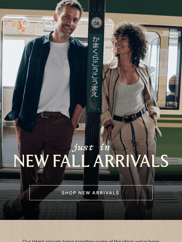 Newsletter preview: New Fall Favorites Incoming…