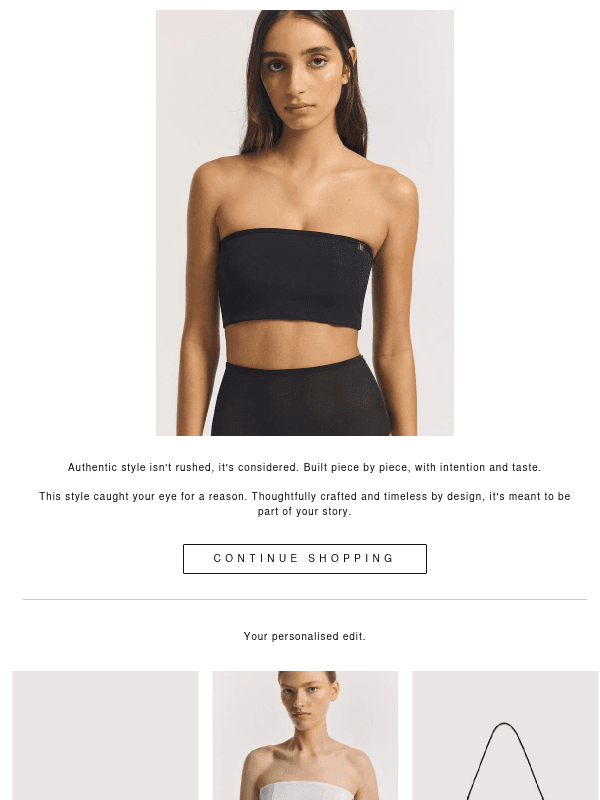 Newsletter preview: Revisit Your Selection