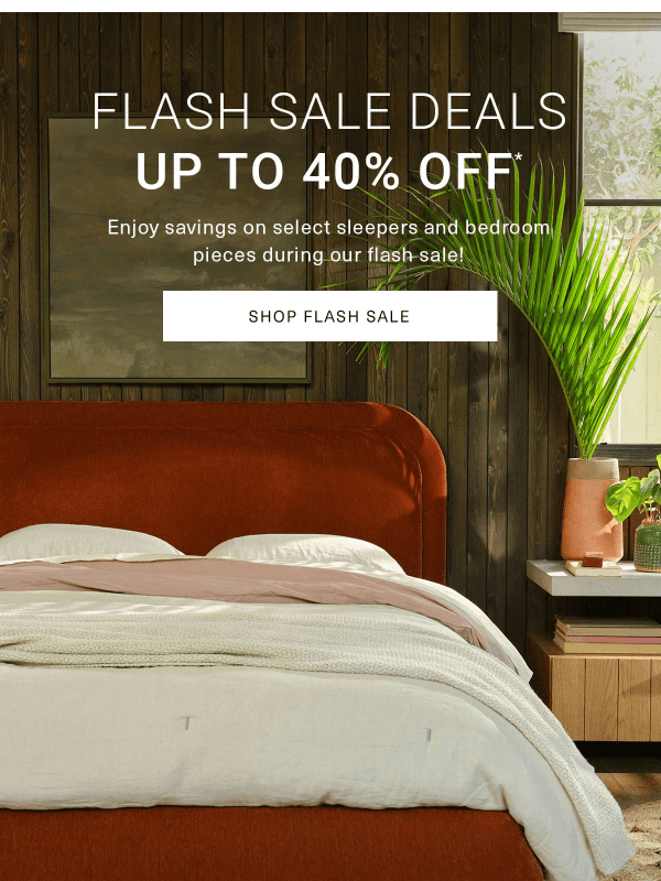 Newsletter preview: Since you love a good deal - save up to 40%