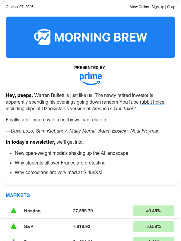 Newsletter preview: ☕ The new players