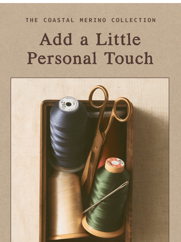 Newsletter preview: Just Launched: Custom Embroidery