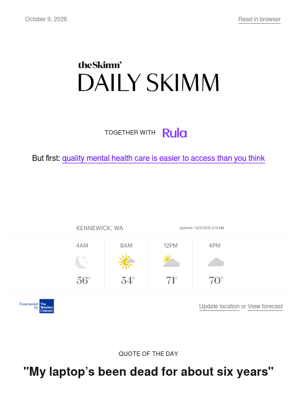 Newsletter preview: That’s how the cookie crumbles