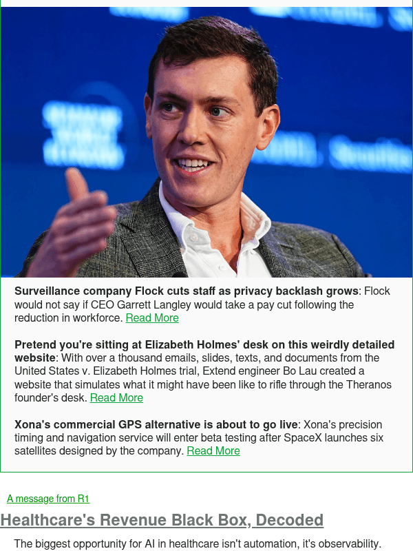 Newsletter preview: Surveillance company Flock cuts staff as privacy backlash grows