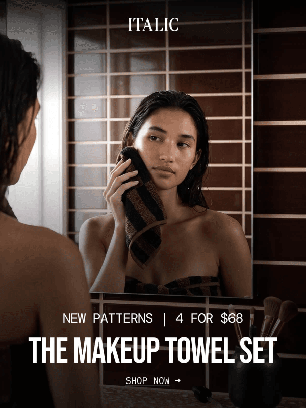Newsletter preview: Our Bestselling Makeup Towels in 3 NEW Patterns