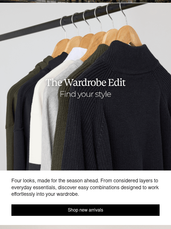 Newsletter preview: Get the Look: Four Ways to Dress for Fall.