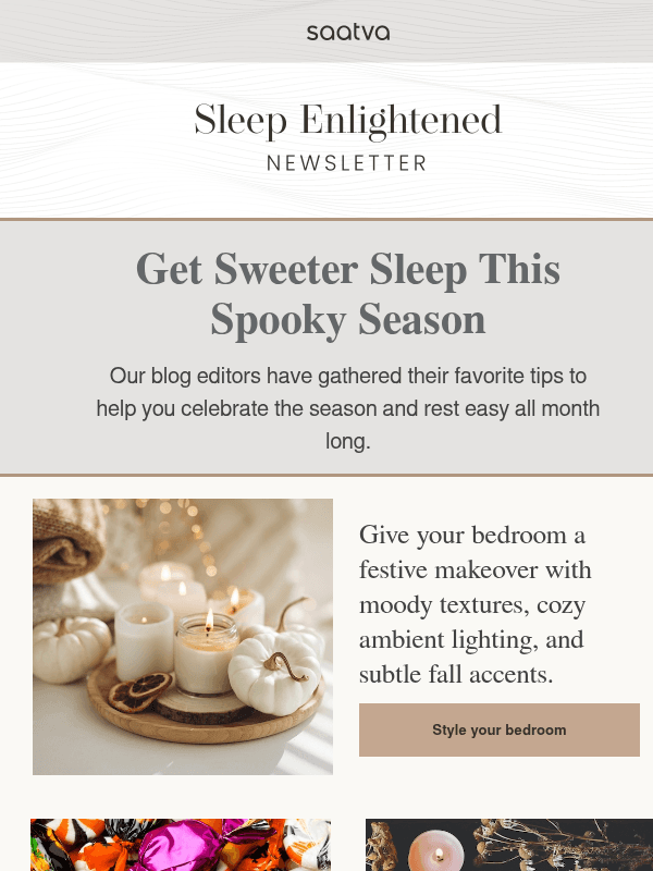 Newsletter preview: How to Get Your Best Sleep This Spooky Season