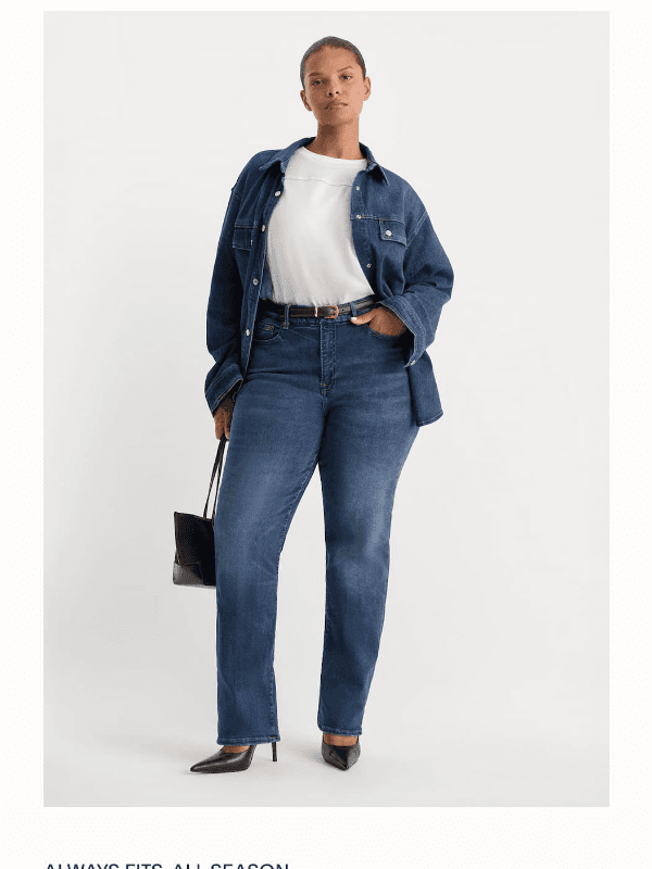 Newsletter preview: Always Fits denim for fall