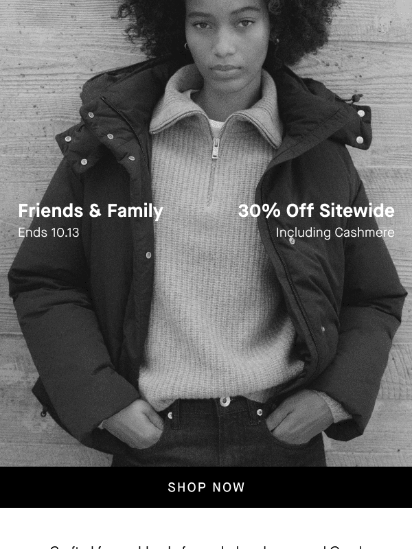 Newsletter preview: 30% Off Better Cashmere