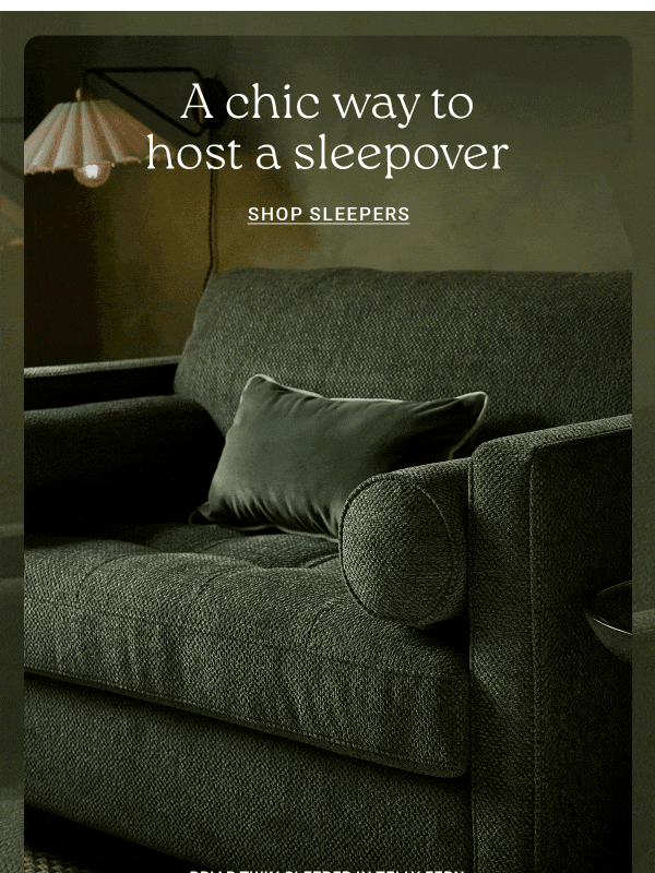 Newsletter preview: 🛋 Who knew a sleeper sofa could look this good?