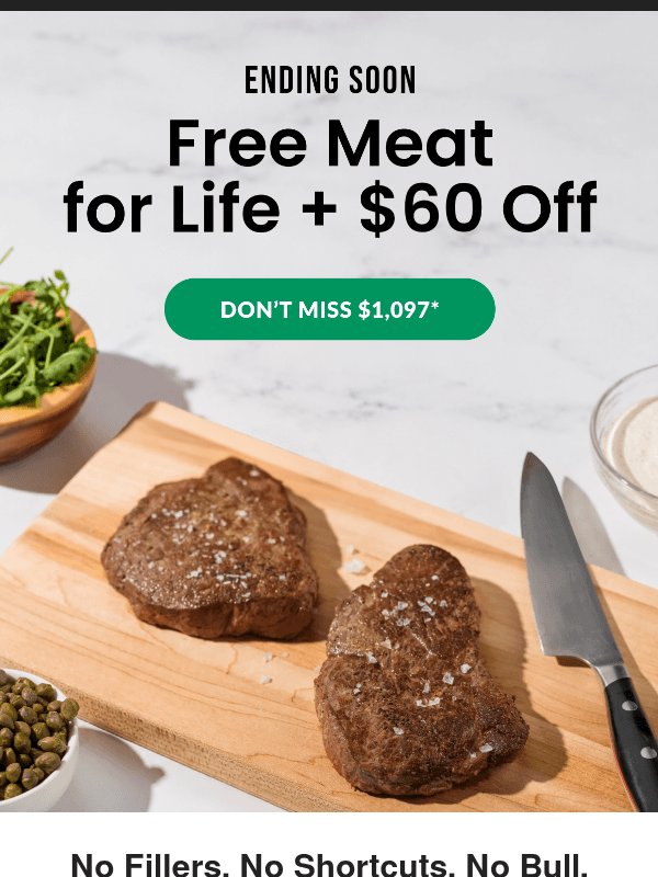 Newsletter preview: 😱 Your $60 Off is ending soon!