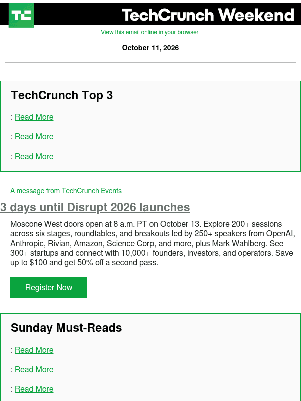 Newsletter preview: (no subject)