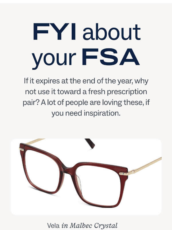 Newsletter preview: Forgot about your FSA?