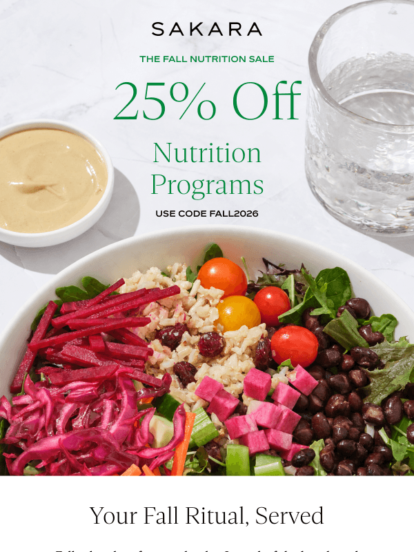 Newsletter preview: The Fall Nutrition Sale Is Here