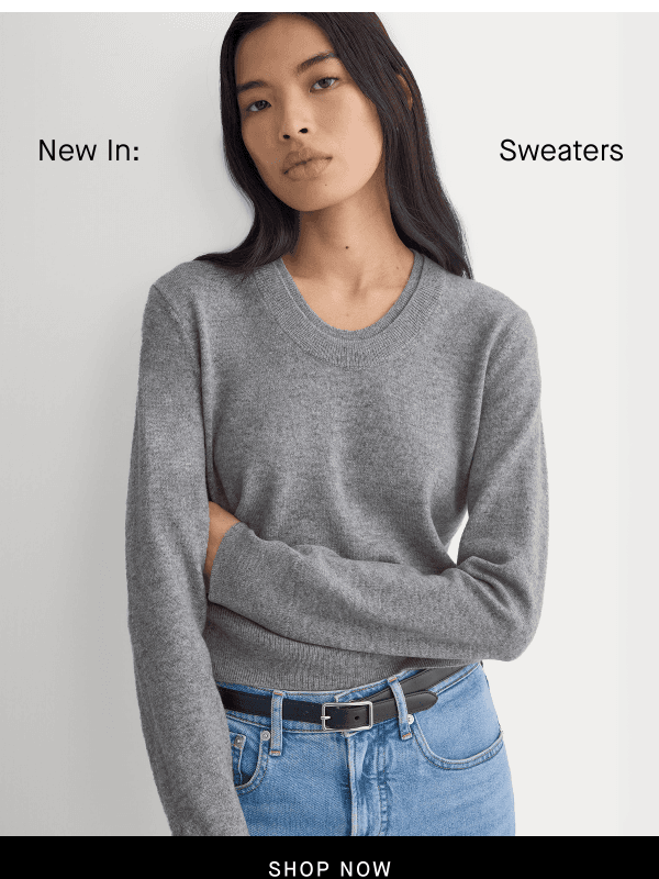 Newsletter preview: 30% Off New Sweater Arrivals
