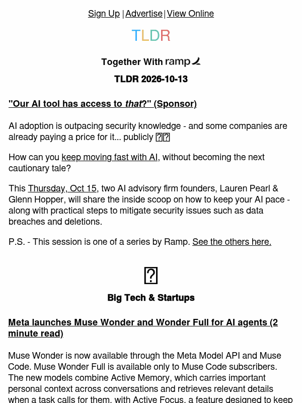 Newsletter preview: Meta Wonder 🤖, X's resurgence 📈, why WebMCP matters 🌍