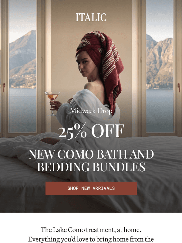 Newsletter preview: NEW Como Bundles, 25% off Today Only
