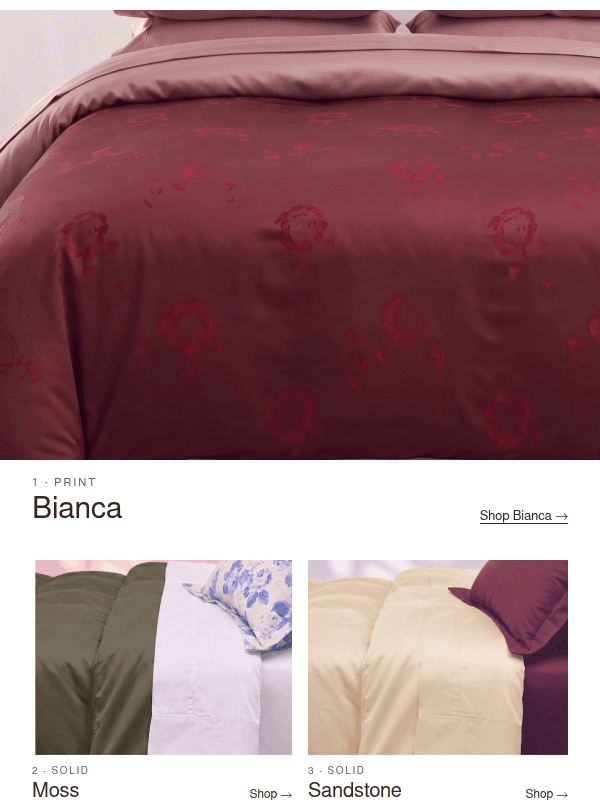 Newsletter preview: The 9 Most Popular Duvet Cover Colors & Prints