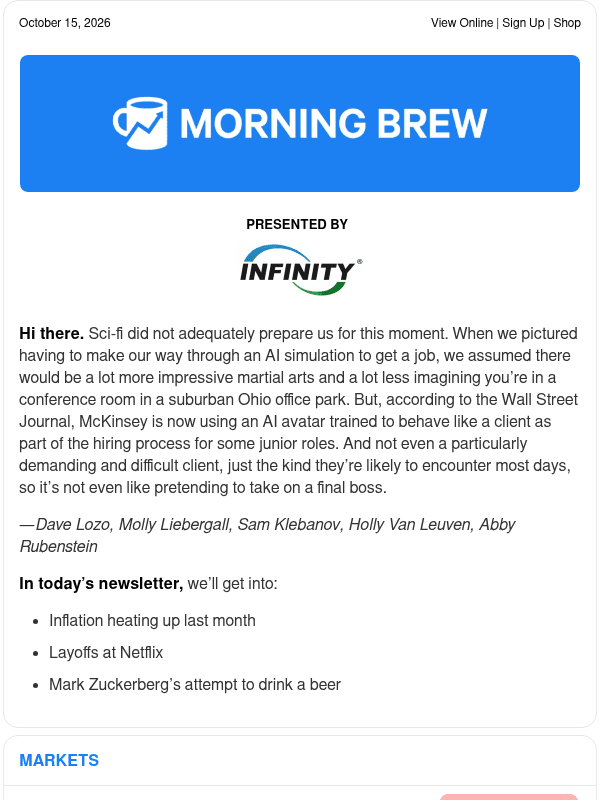 Newsletter preview: ☕️ Piping hot