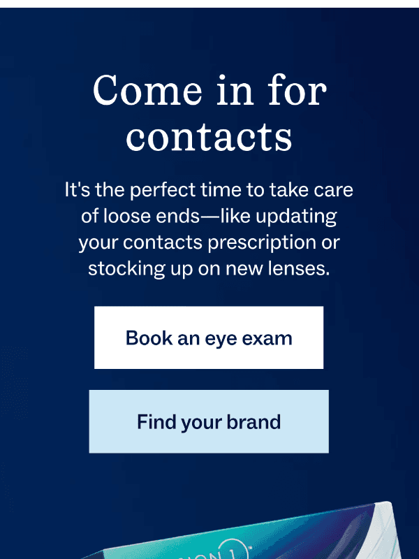 Newsletter preview: Contacts for 20% off?