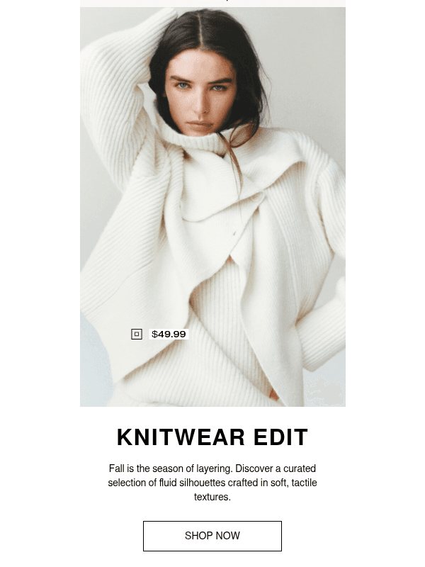 Newsletter preview: In focus: The Knitwear Edit