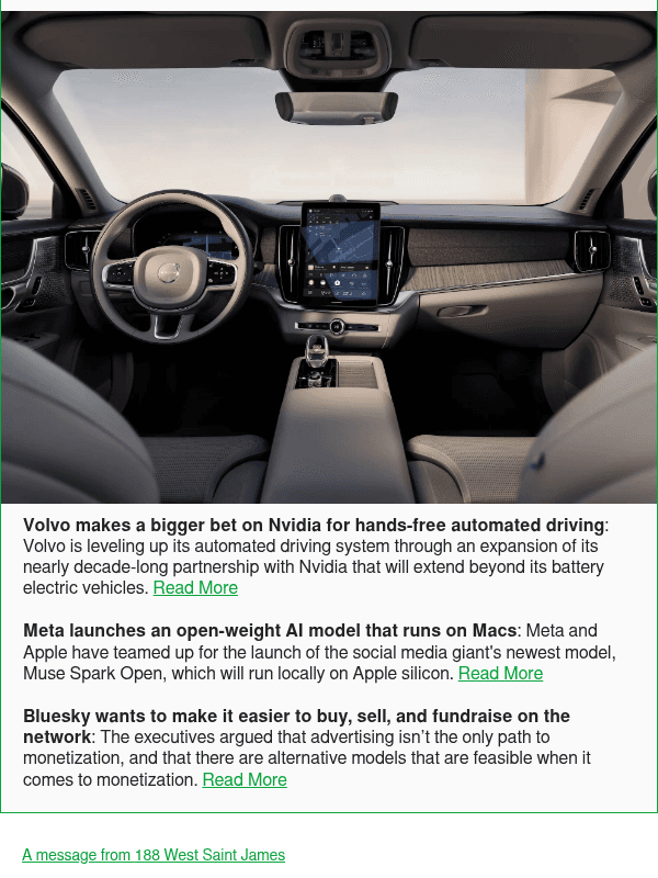 Newsletter preview: Volvo makes a bigger bet on Nvidia for hands-free automated driving