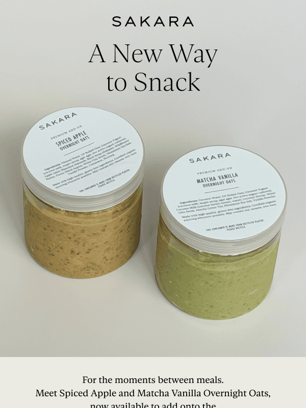 Newsletter preview: Your New Snack Ritual