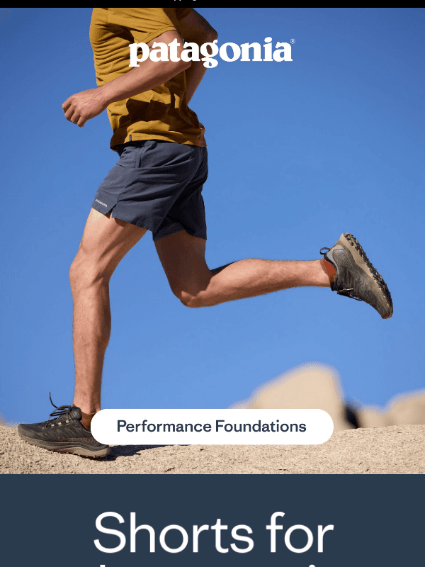 Newsletter preview: Shorts made to move freely