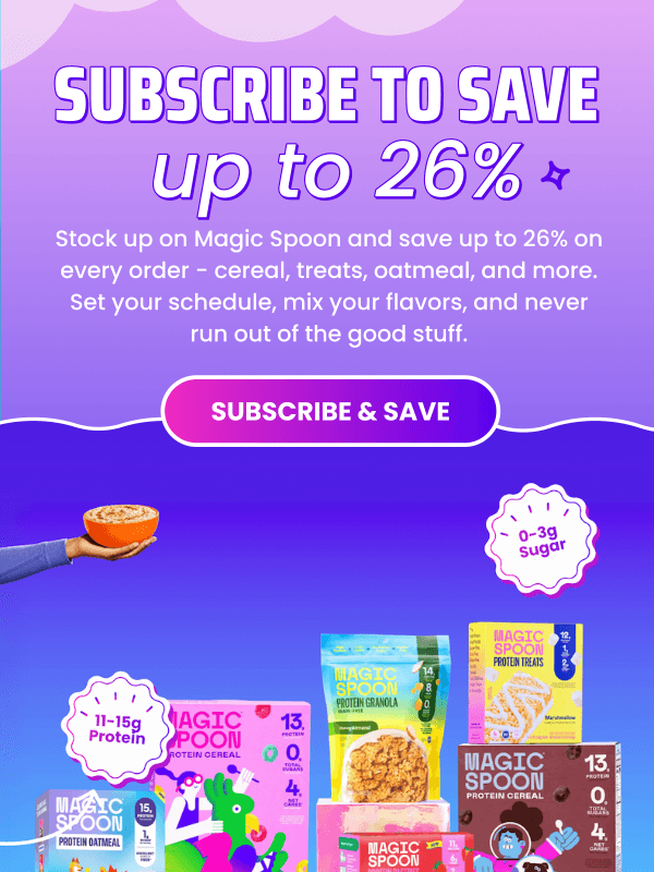Newsletter preview: Subscribe and save up to 26% on every order ✨