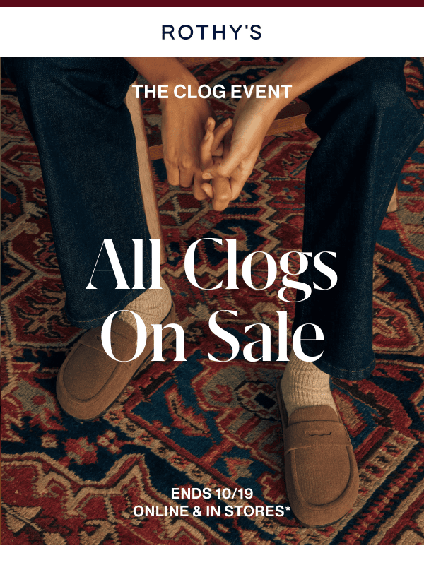 THE CLOG EVENT ENDS TOMORROW