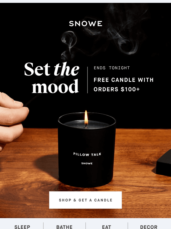 Last call for a free luxe candle