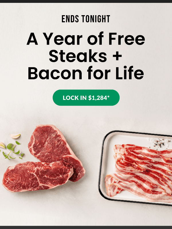 Last day: FREE bacon for life 🏃🏽