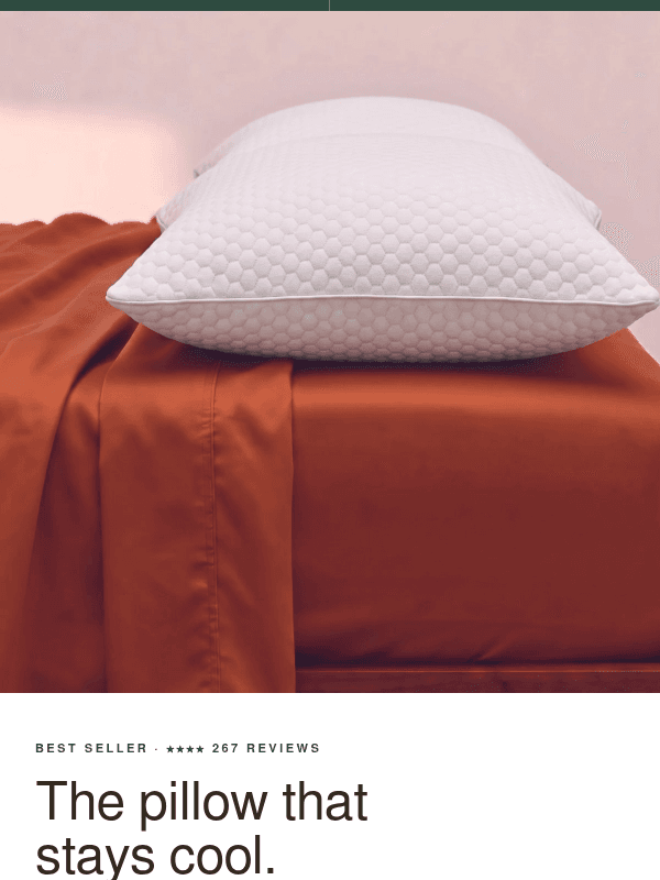 Your sheets are cool. Is your pillow?