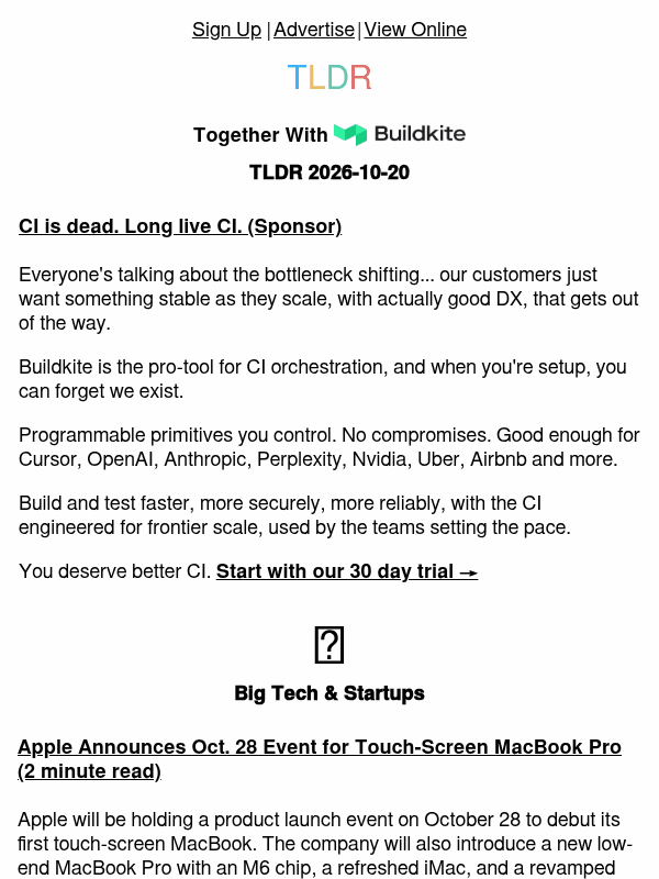 Touchscreen MacBook Pro 💻, Waymo to 5x fleet 🚗, inference cost cuts 👨‍💻