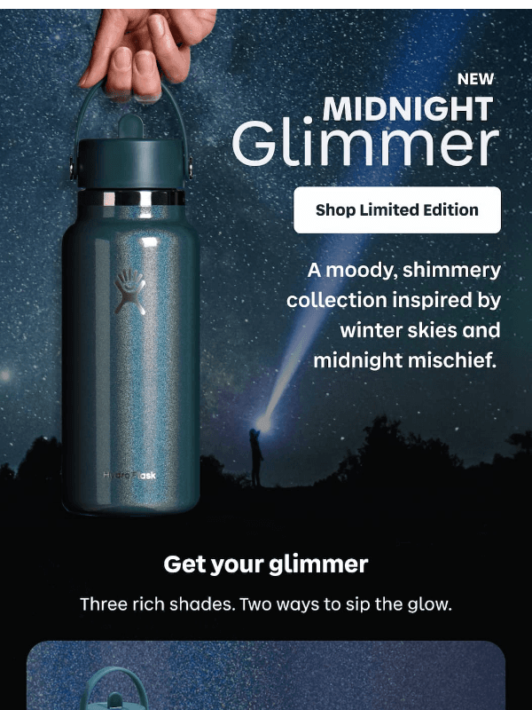 A moody, shimmery collection inspired by winter