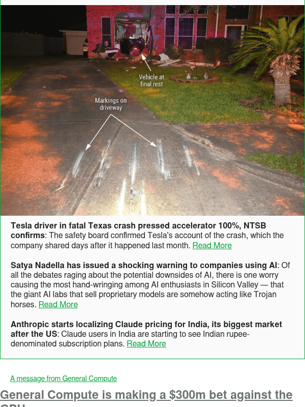 Tesla driver in fatal Texas crash pressed accelerator 100%, NTSB confirms